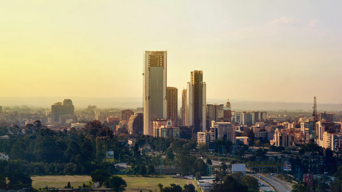 a cityscape of Nairobi